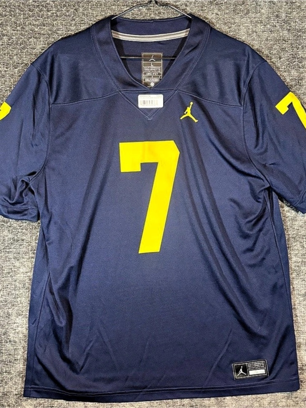 Jordan Michigan Wolverines Jordan Brand Game Jersey Game Jersey Blue & Yellow